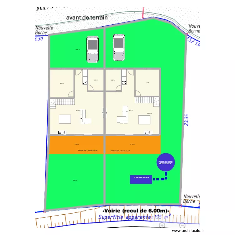 premier plan amelie dile. Plan de 11  et 422 m²
