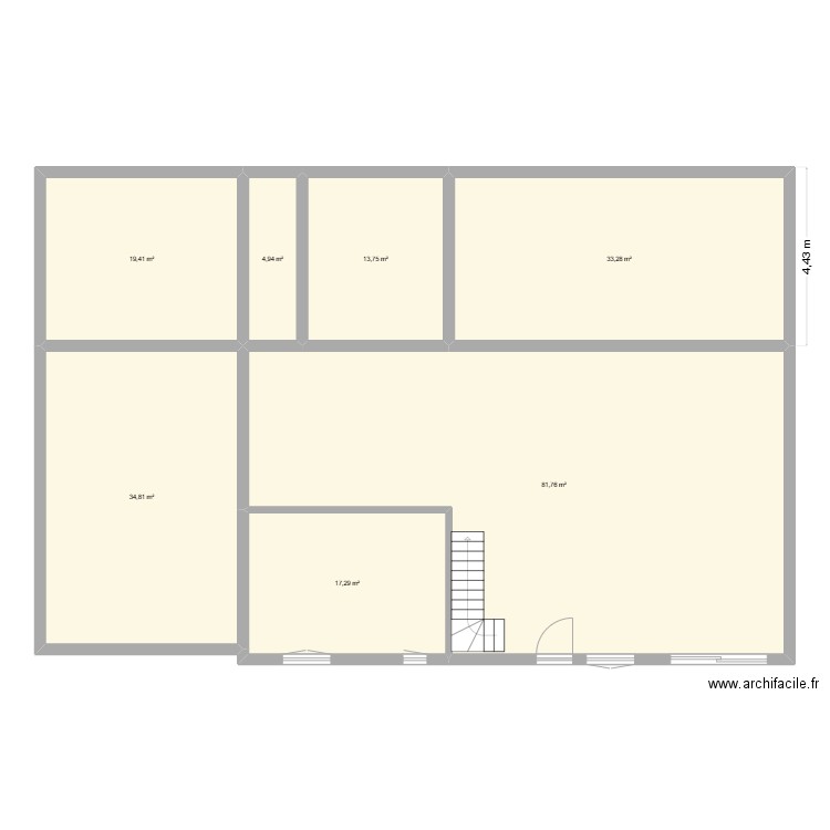 Projet Maison. Plan de 7 pièces et 205 m2
