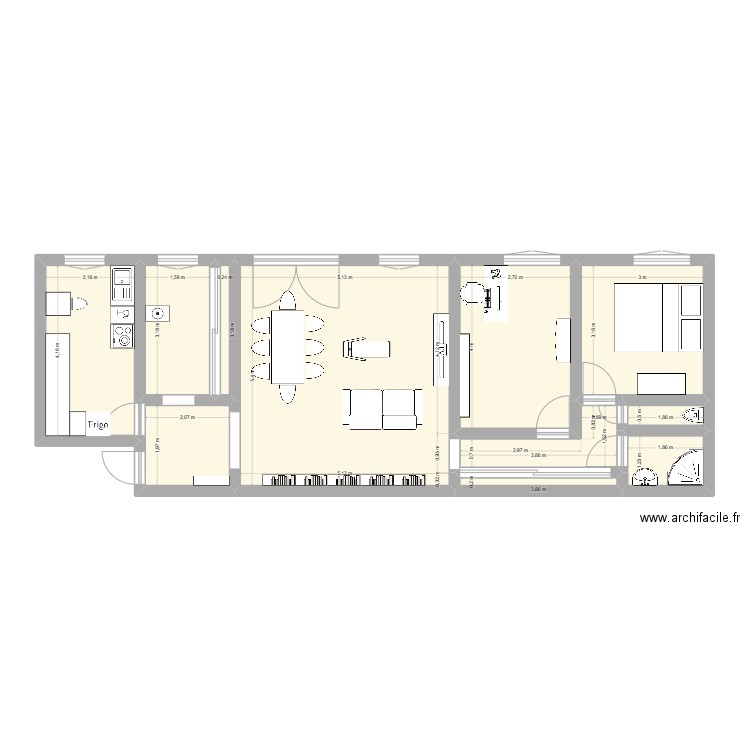 Av Republique. Plan de 0 pièce et 0 m2