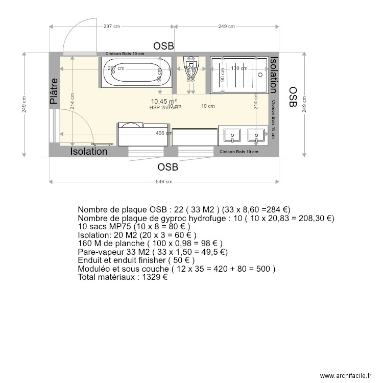 SDB version 3. Plan de 0 pièce et 0 m2