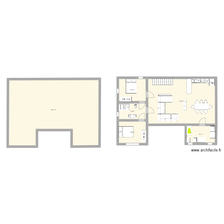 maison cousins. Plan de 0 pièce et 0 m2