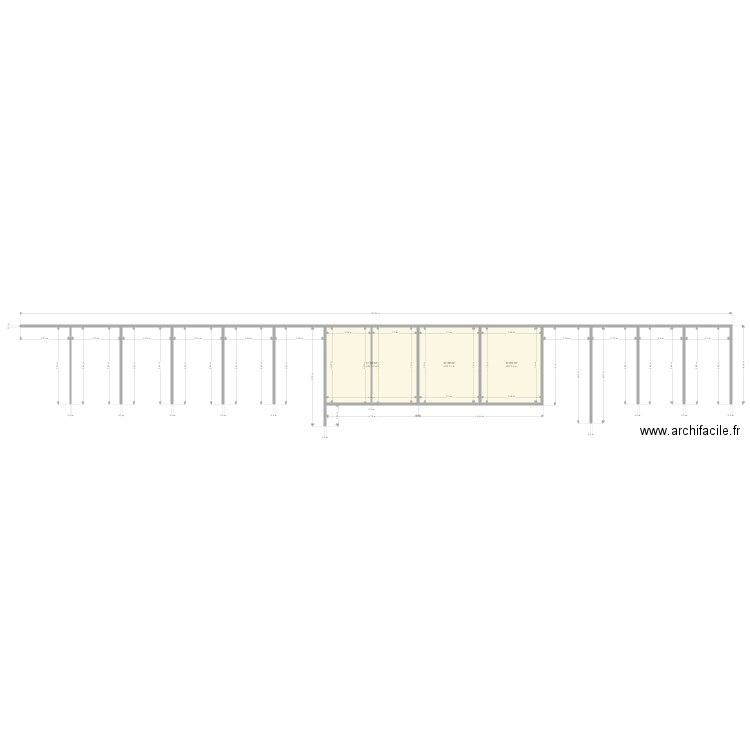 EDS GENTILLY Parking. Plan de 3 pièces et 42 m2