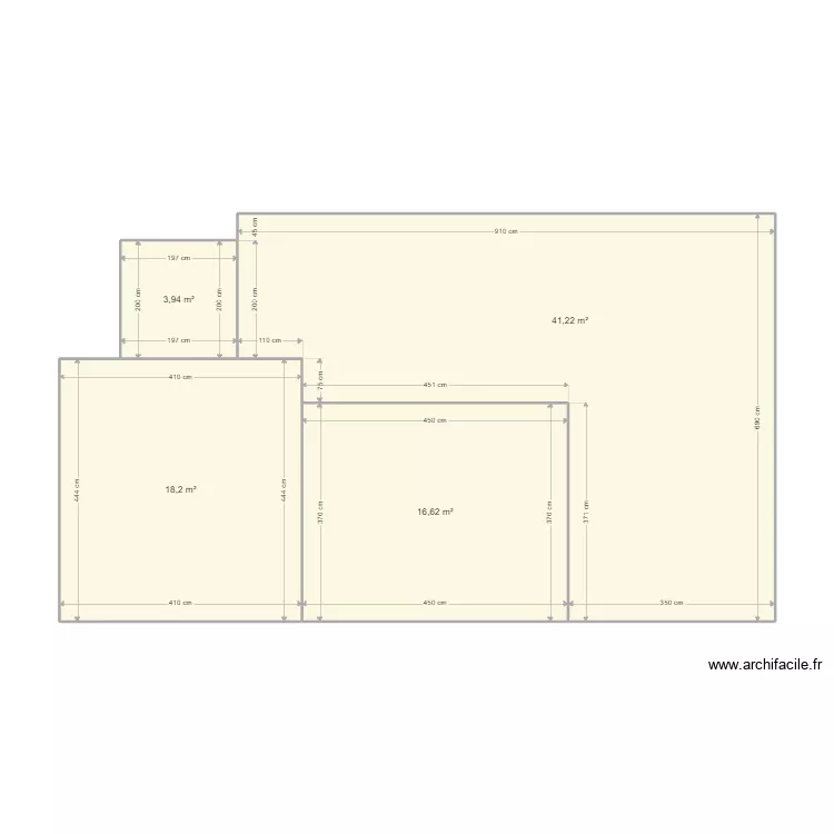 Momignies - plan garages. Plan de 