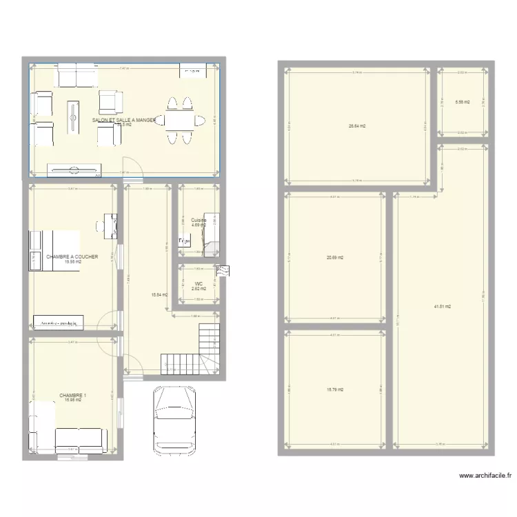ma maison. Plan de 
