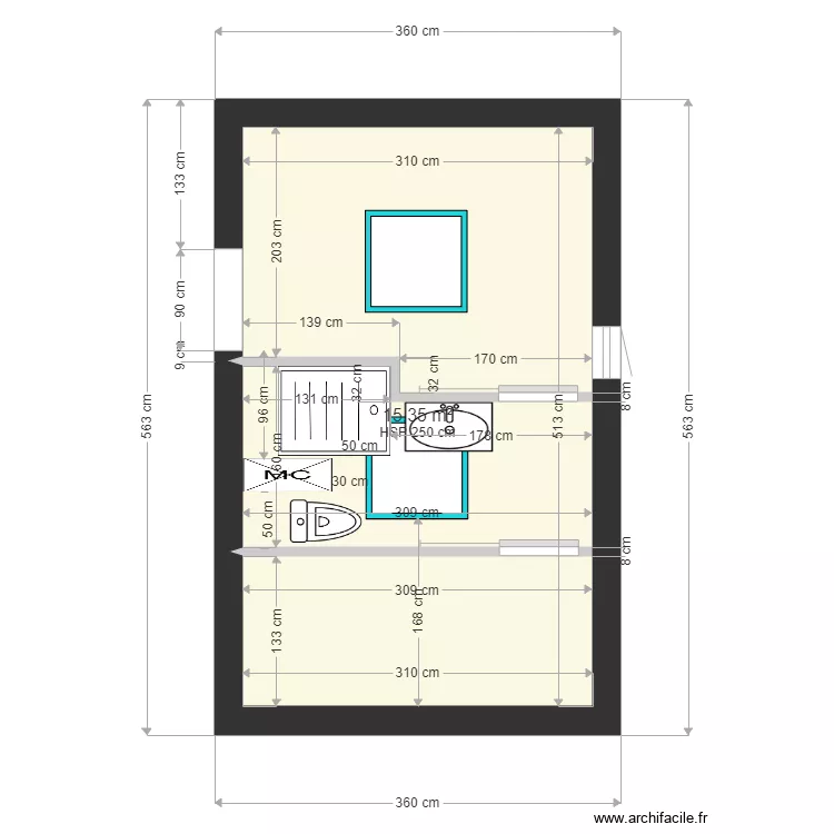amenagement douche sous comble3. Plan de amenagement douche sous comble3. Plan de