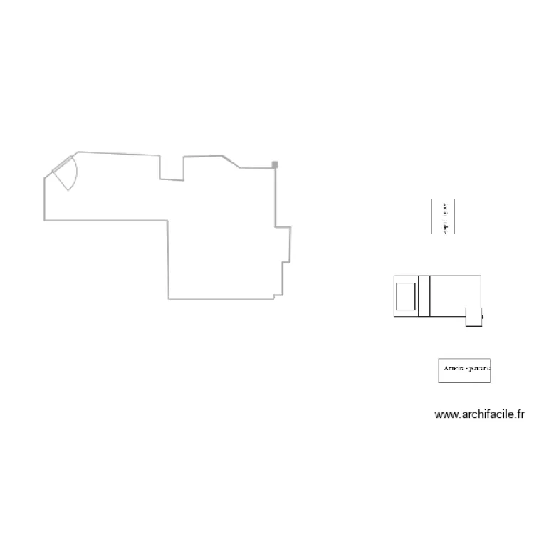 chambre Ad&egrave;le. Plan de 