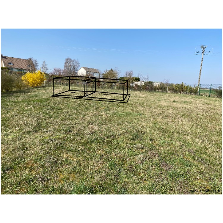 plan terrain avec abri1 définitif. Plan de 0 pièce et 0 m2