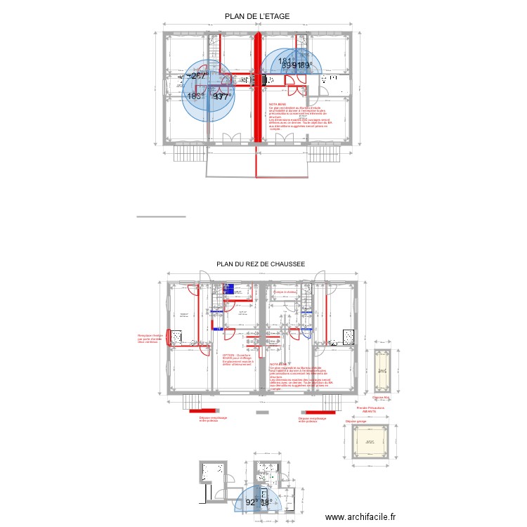  CONFLANS Plans structure BA 2. Plan de 15 pièces et 239 m2