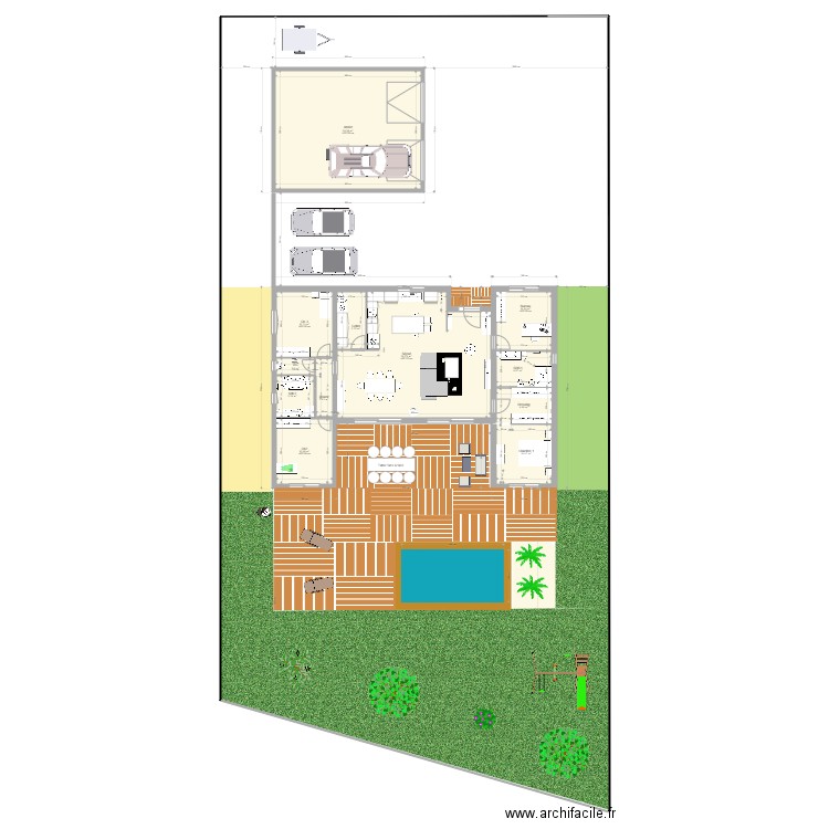 Version dressing. Plan de 0 pièce et 0 m2