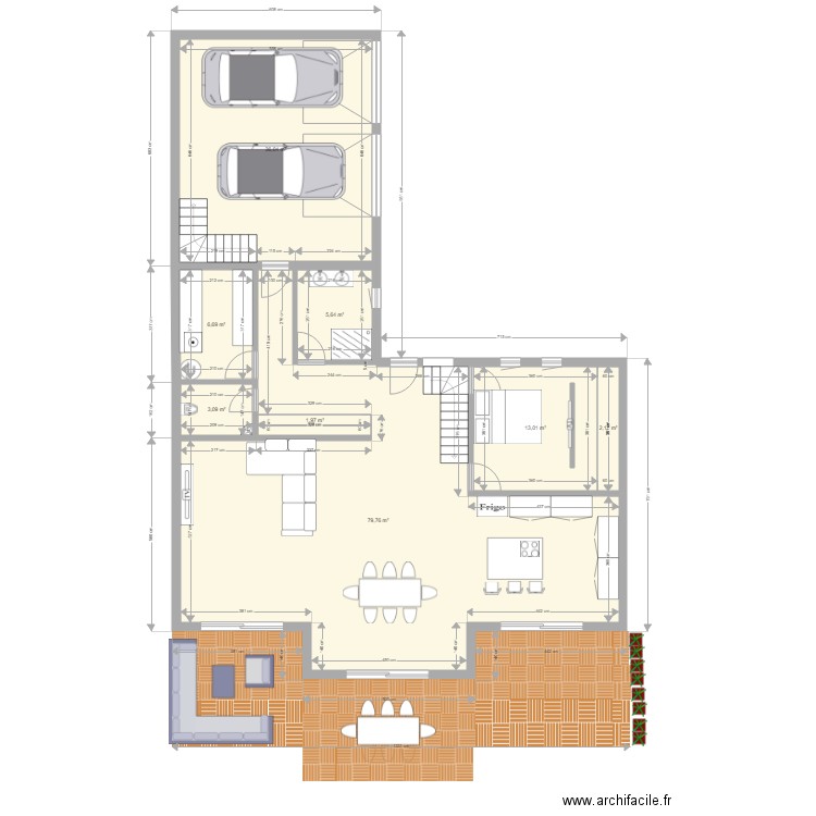 plan avec parcelle voisine ind 4. Plan de 0 pièce et 0 m2