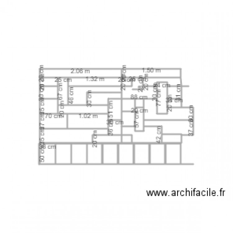 meuble bibliotheque def avec cote 2. Plan de 0 pièce et 0 m2