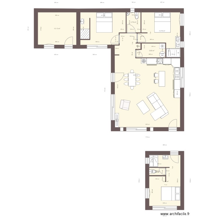 Maison projet Solerieux v2. Plan de 0 pièce et 0 m2