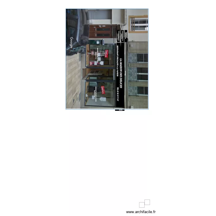 petit paris facade. Plan de 