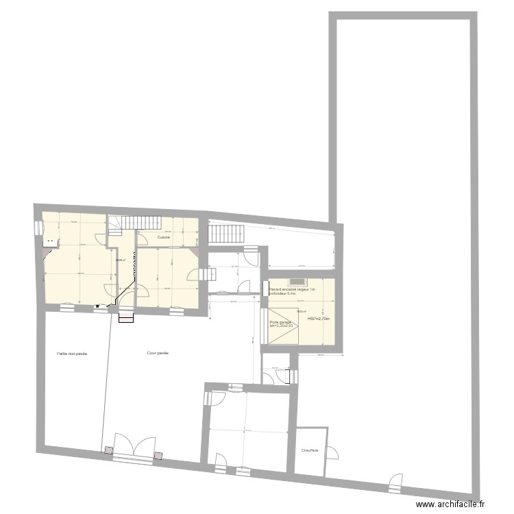 Bourron etat actuel. Plan de 0 pièce et 0 m2