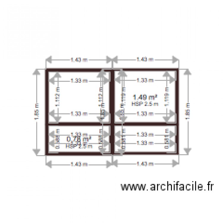PORTAILe. Plan de 0 pièce et 0 m2
