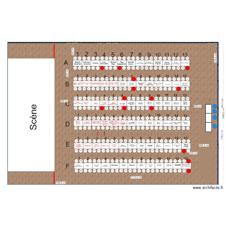 Tables  23 septembre 23. Plan de 0 pièce et 0 m2