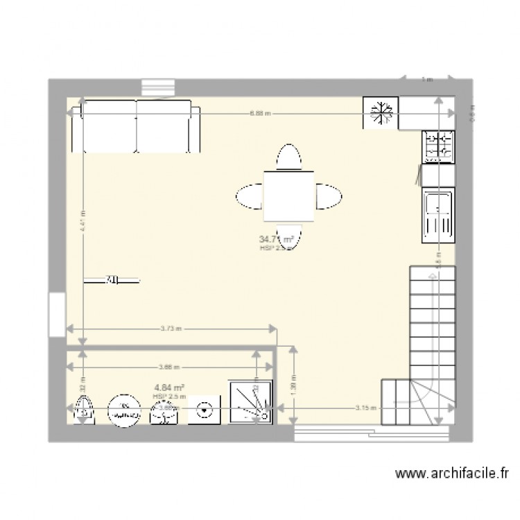 GRANGE. Plan de 0 pièce et 0 m2