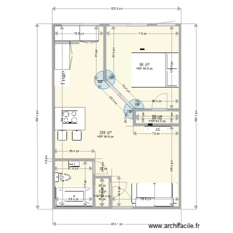 Appartement 03  Modifier 4. Plan de 