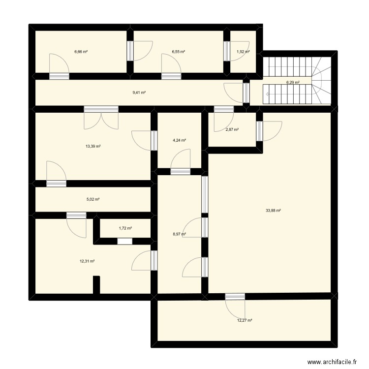 3ème étage Readyornot. Plan de 14 pièces et 125 m2