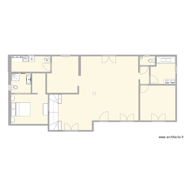 maison Christelle 2. Plan de 14 pièces et 243 m2