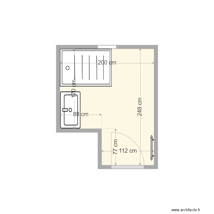 SDB NAVIERE. Plan de 0 pièce et 0 m2