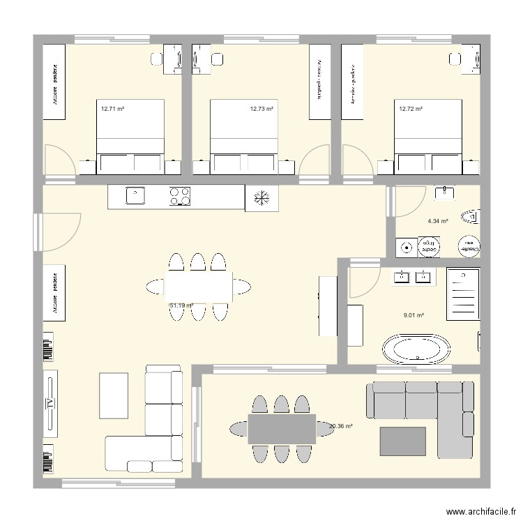 APAR MOI ALBUFEIRA. Plan de 7 pièces et 123 m2