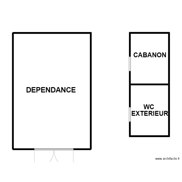 EPRON. Plan de 2 pièces et 23 m2