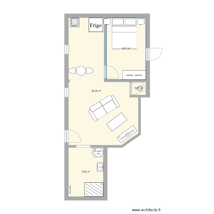 Plan appartement . Plan de 0 pièce et 0 m2
