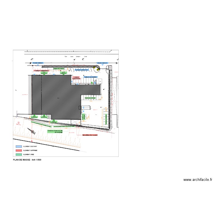 plan de masse ST. Plan de 0 pièce et 0 m2