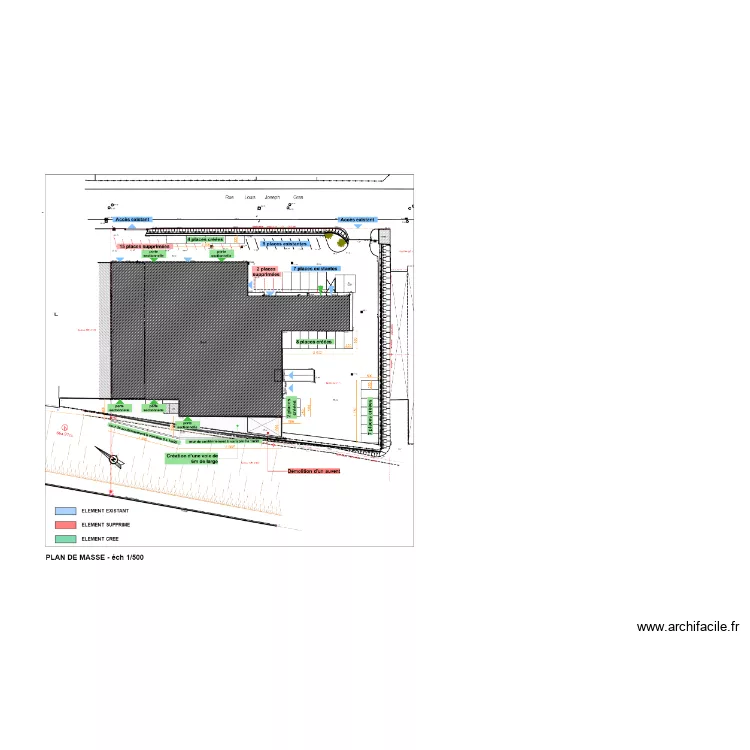 plan de masse ST. Plan de 