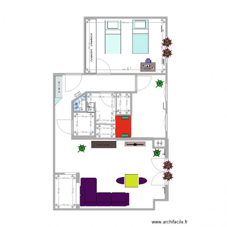 plan appartement 1. Plan de 0 pièce et 0 m2