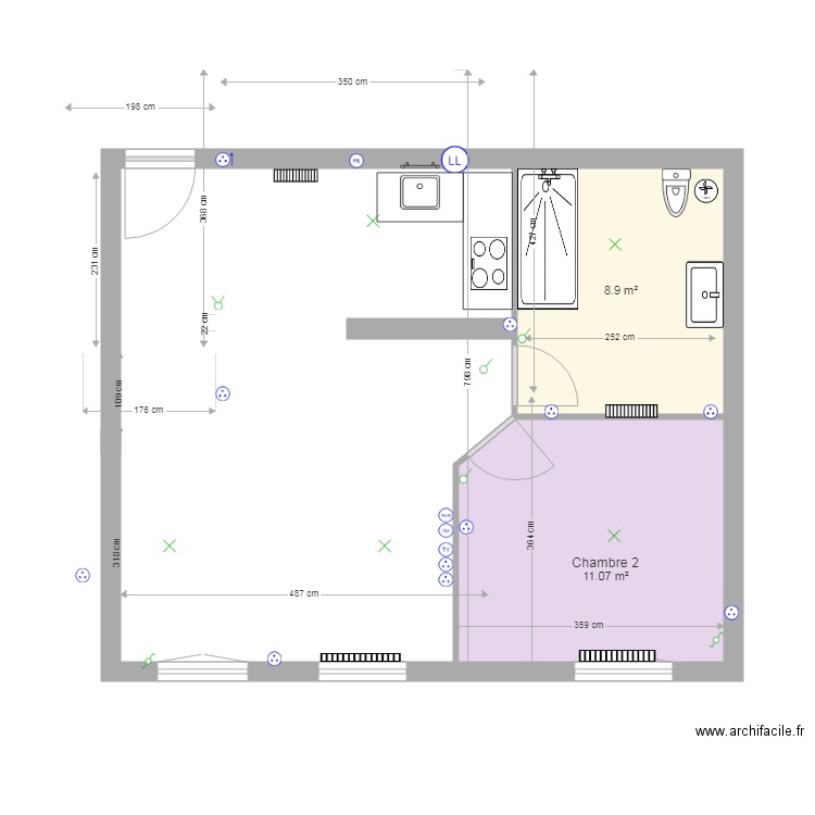 126GH. Plan de 0 pièce et 0 m2
