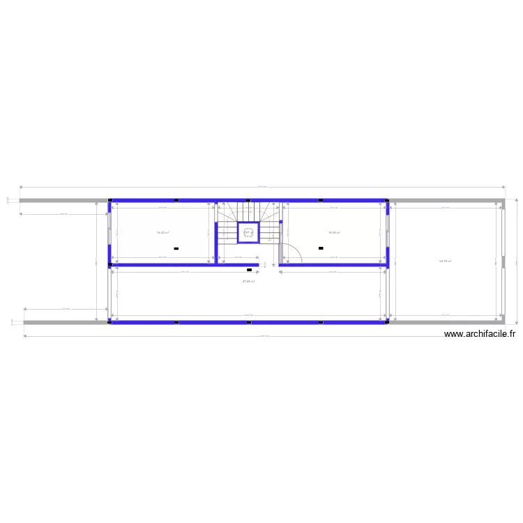 fondation ferme. Plan de 