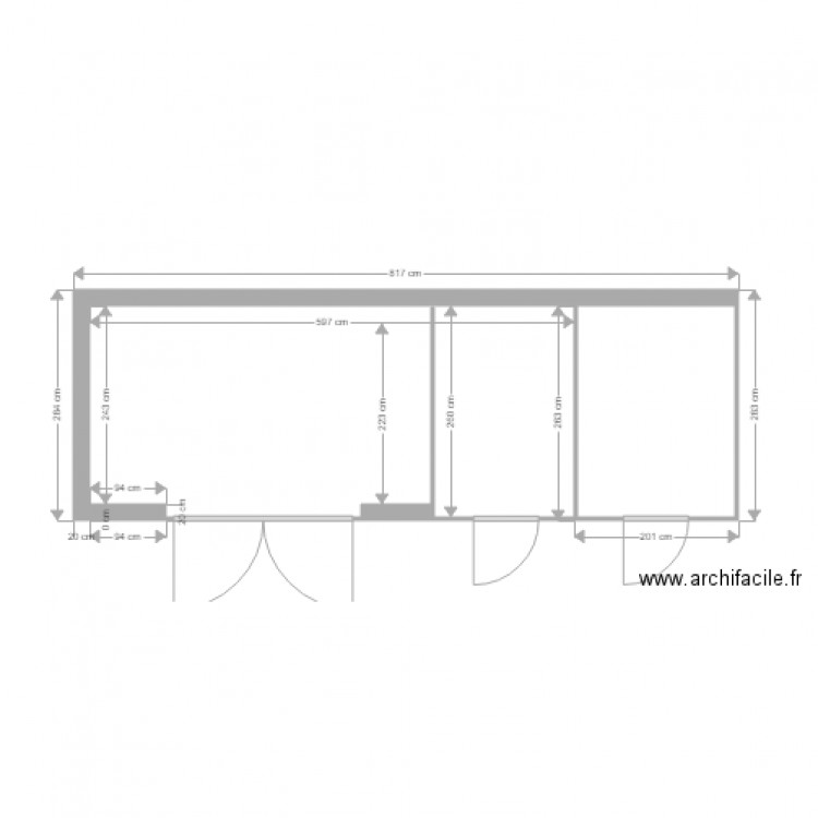 Atelier Vue du dessus. Plan de 0 pièce et 0 m2