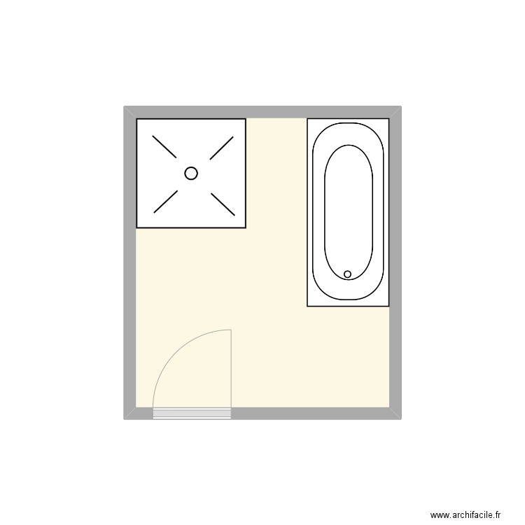 SICAK SDB existant. Plan de 0 pièce et 0 m2