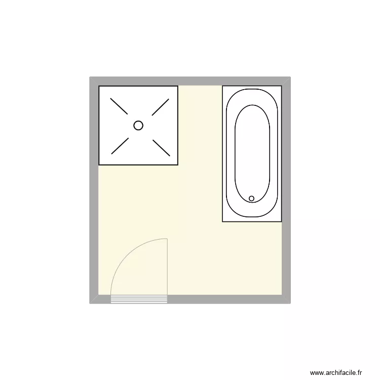 SICAK SDB existant. Plan de 