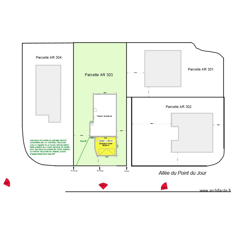 Plan de masse insertion voie. Plan de 0 pièce et 0 m2