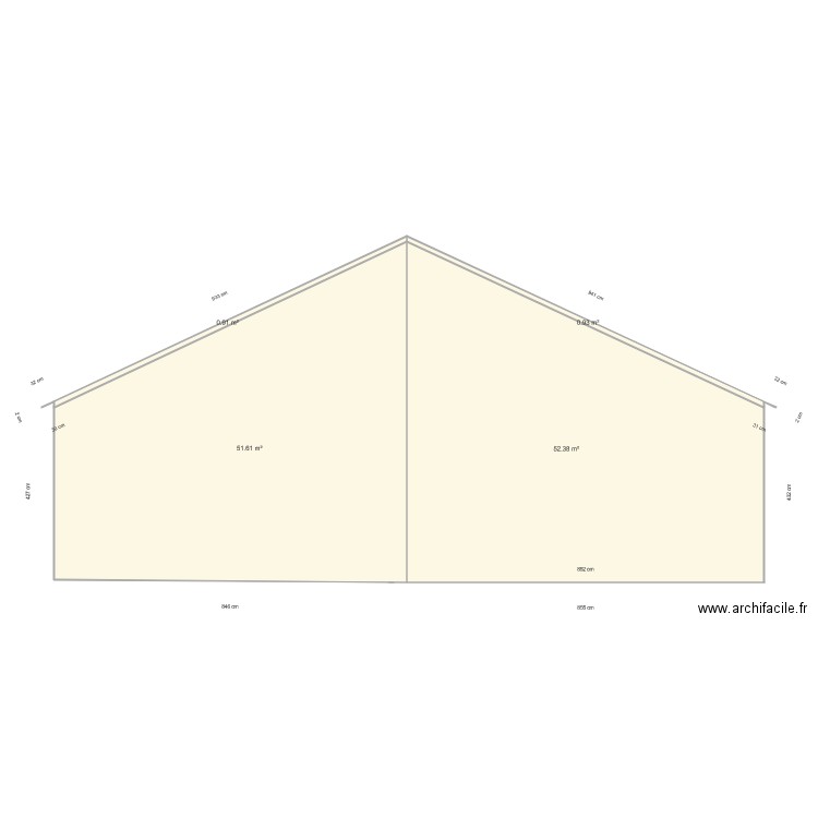 facade. Plan de 0 pièce et 0 m2