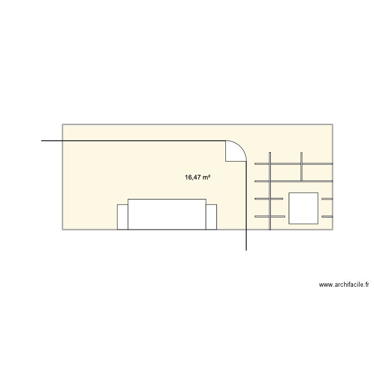 Siiiiiillvvvviiiiaaaaaaaa. Plan de 1 pièce et 16 m2
