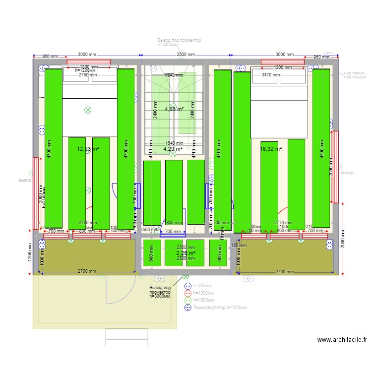 Buzhaninovo ТП. Plan de 11 pièces et 99 m2