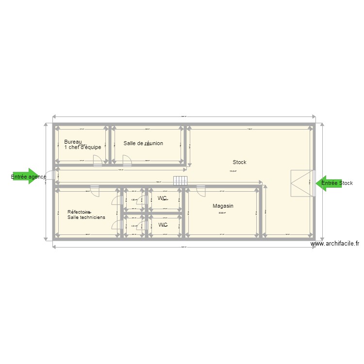 Agence Hopita lV2. Plan de 0 pièce et 0 m2