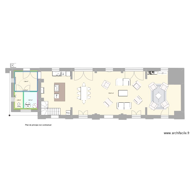 we 08 bis. Plan de 0 pièce et 0 m2