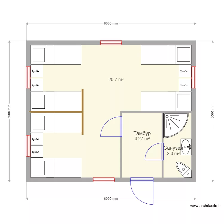 Children camp. Plan de 