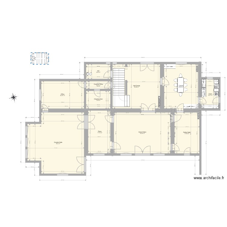 Briennon 2. Plan de 31 pièces et 462 m2