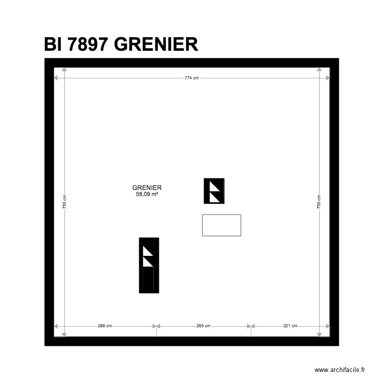 BI 7897. Plan de 0 pièce et 0 m2