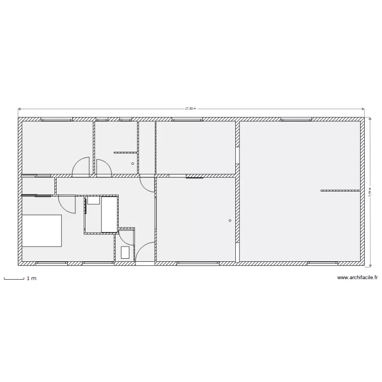 Etage de Vie SB1. Plan de 