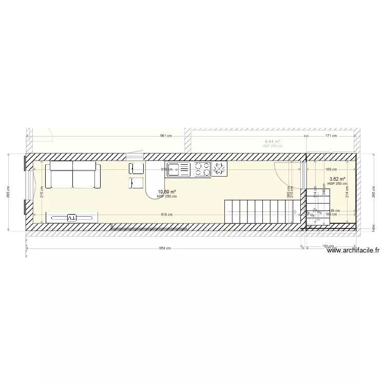 appartement immeuble. Plan de 