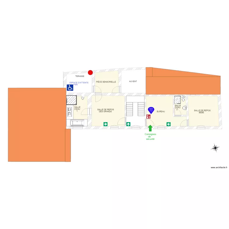 1 er etage avant 2. Plan de 