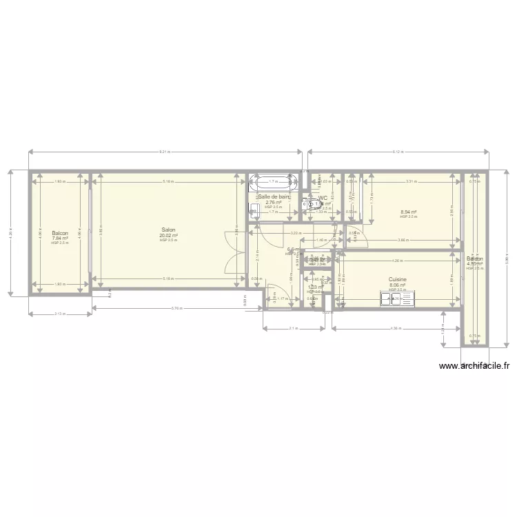 Plan appartement . Plan de 