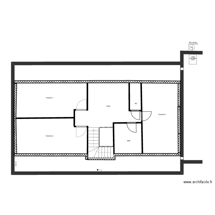 SaintMaclou. Plan de 1 pièce et 110 m2